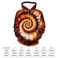 thumbnail image 7 of LAOLIUSN Novelty Tie Dye Style Hoodies for Men Spiral Streak Print Sweatshirt Pullover S-4XL, 7 of 7