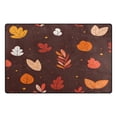thumbnail image 2 of Falling Leaves and Autumn Soft Polyester Area Rug 31''x20'', Non Slip, Memory Foam, Water Absorbent, 2 of 7