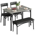 thumbnail image 2 of EastVita Dining Table Set for 4, Kitchen Table with Upholstered Bench and 2 Chairs, Kitchen Table and Chairs Set, 2 of 7