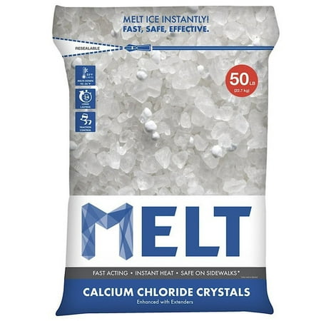 Snow Joe MELT Calcium Chloride Crystals Ice Melter (50 lb. Resealable Bag) – (Best Way To Melt Snow Piles)