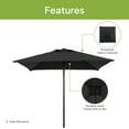 thumbnail image 4 of Mainstays Outdoor 5' Black Square Market Patio Umbrella, Push-Up Only Function, 4 of 6