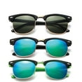thumbnail image 1 of Newbee Fashion - "Justin" Kids Vintage Fashion Sunglasses with Flash Lens, 1 of 2