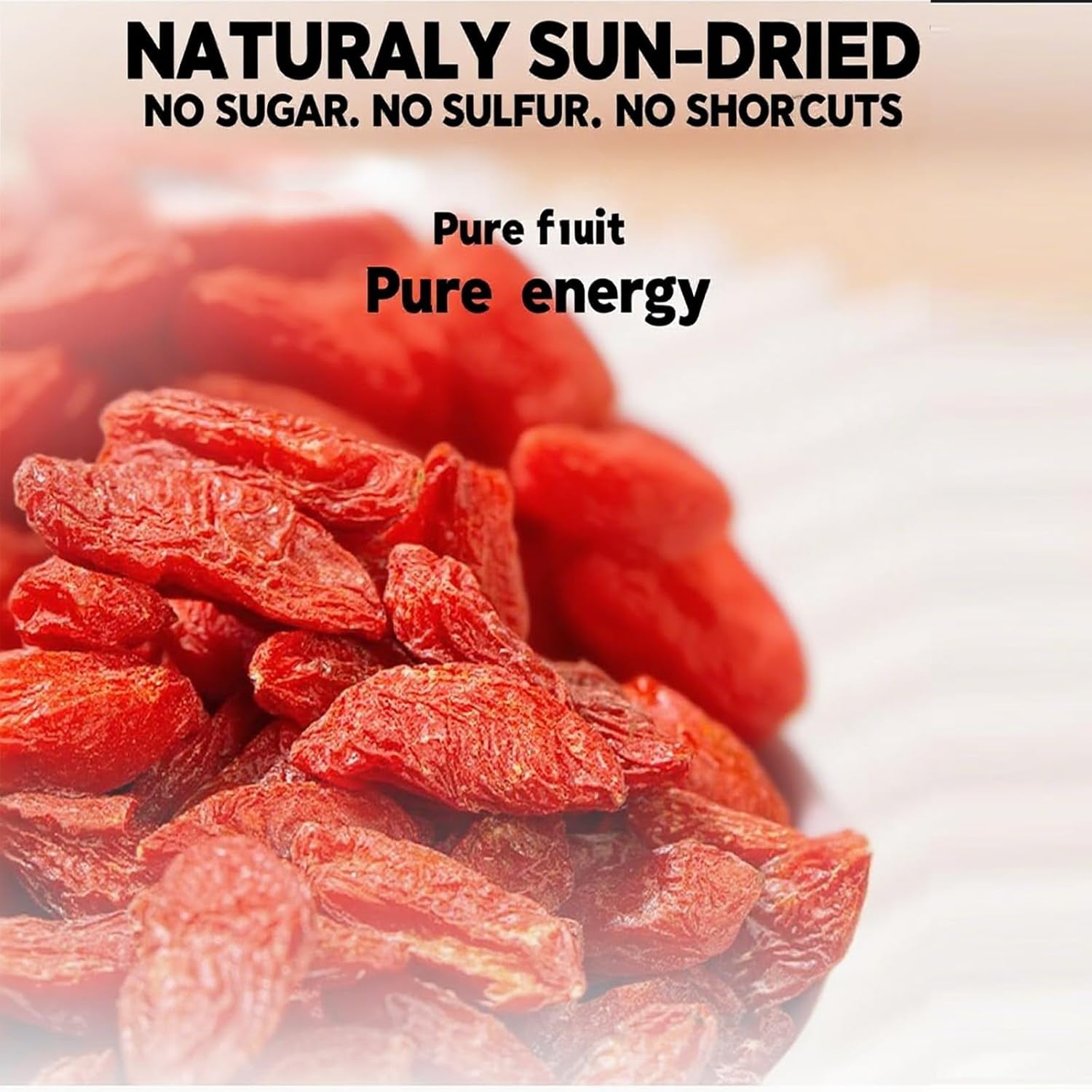 Goji Berries, 2 LB Wolfberry Premium Large Berry Form 5A Wolfberry 100% Natural Sun-Dried Whole Fruit, S Great Flavor for Soup Drinks, Snacks, Beverages 1LB/Bag XXXL