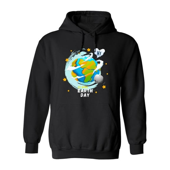 Happy Earth Day ! Hoodie Men -Image by Shutterstock, Male Medium