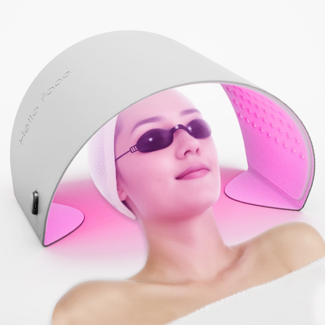 Red Light Therapy for Face and Neck, Flexible LED Light Therapy Panel with 720 LEDs, 4 Light Modes Red 630nm, 850nm Near Infrared, Blue & Amber, Facial Skin Care Device for Face, Neck, Chest & Body