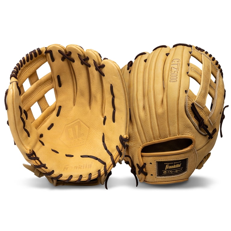 Franklin Sports CTZ5000 Cowhide Leather Baseball Glove, 12.5 in