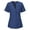 Dark Blue, variant on Scrubs For Women Tops, Scrubs Solid Colour V Neck Short Sleeve Button Tops With Pockets Outfits Fourth Shirts Tank Tops Tank Outfit Shirts Red (L, Red) ZMTing