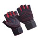 thumbnail image 1 of Soidarity 1 par de guantes de Fitness, manoplas de entrenamiento de levantamiento de pesas de medio dedo, accesorios de protección de manos portátiles Ropa Deportiva, Zapatos L rojo Soidarity OD027584-03, 1 of 6