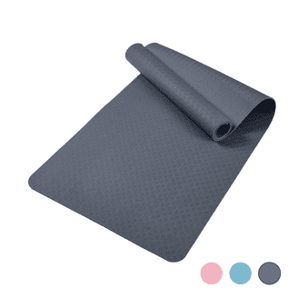 Gaiam Extra Thick Yoga Mat - 6mm Insta-Grip Non-Slip Textured Surface, 68"L X 24"W, For Hot Yoga & All Workouts
