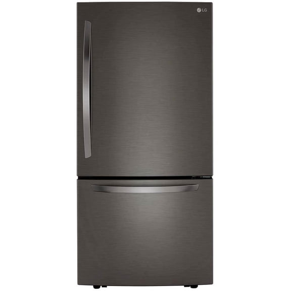 Lg Lrdcs2603 33" Wide 25.5 Cu. Ft. Energy Star Rated Bottom Freezer Refrigerator -