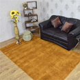 thumbnail image 1 of 8 x 10 ft. Hand Knotted Gabbeh Silk Mix Solid Rectangle Area Rug, Gold, 1 of 1