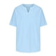 thumbnail image 3 of pstuiky camisetas para hombre, Camiseta deportiva informal de manga corta con solapa para hombre camisetas de hombre l, 3 of 5