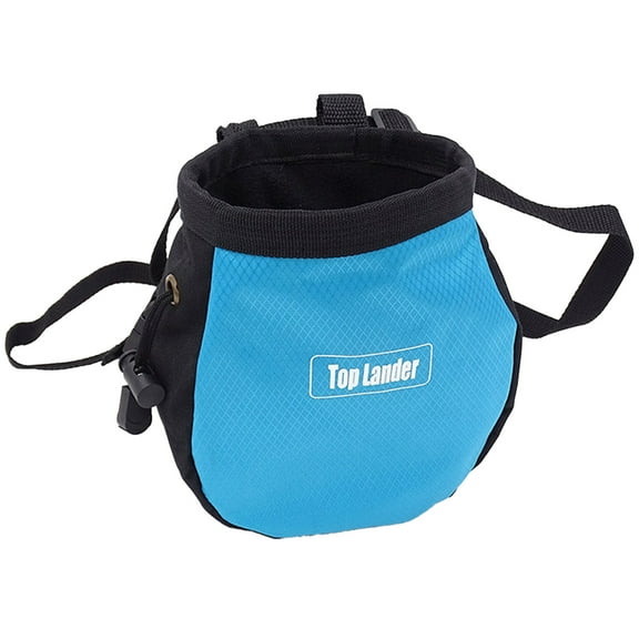 BIBABLYKE Rock Climbing Chalk Bag Drawstring Magnesia Pouch Bouldering Chalk Bucket Storage Bag for Weight Liftings, Gym, Climbing