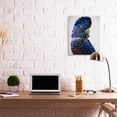 thumbnail image 2 of Stupell Industries Tropical Parrot Bird Feathers Blue Gold Jungle Animal Canvas Wall Art Design by Urban Road, 24" x 30", 2 of 6