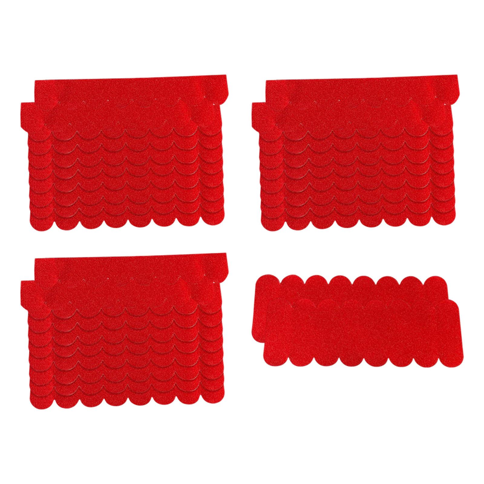 GUOOL Felt Sheet, Craft Felt, Sheets, Thick Felt, Material, Dollhouse, Miniature, Roofing for, Home Decoration, DIY, Sewing Red
