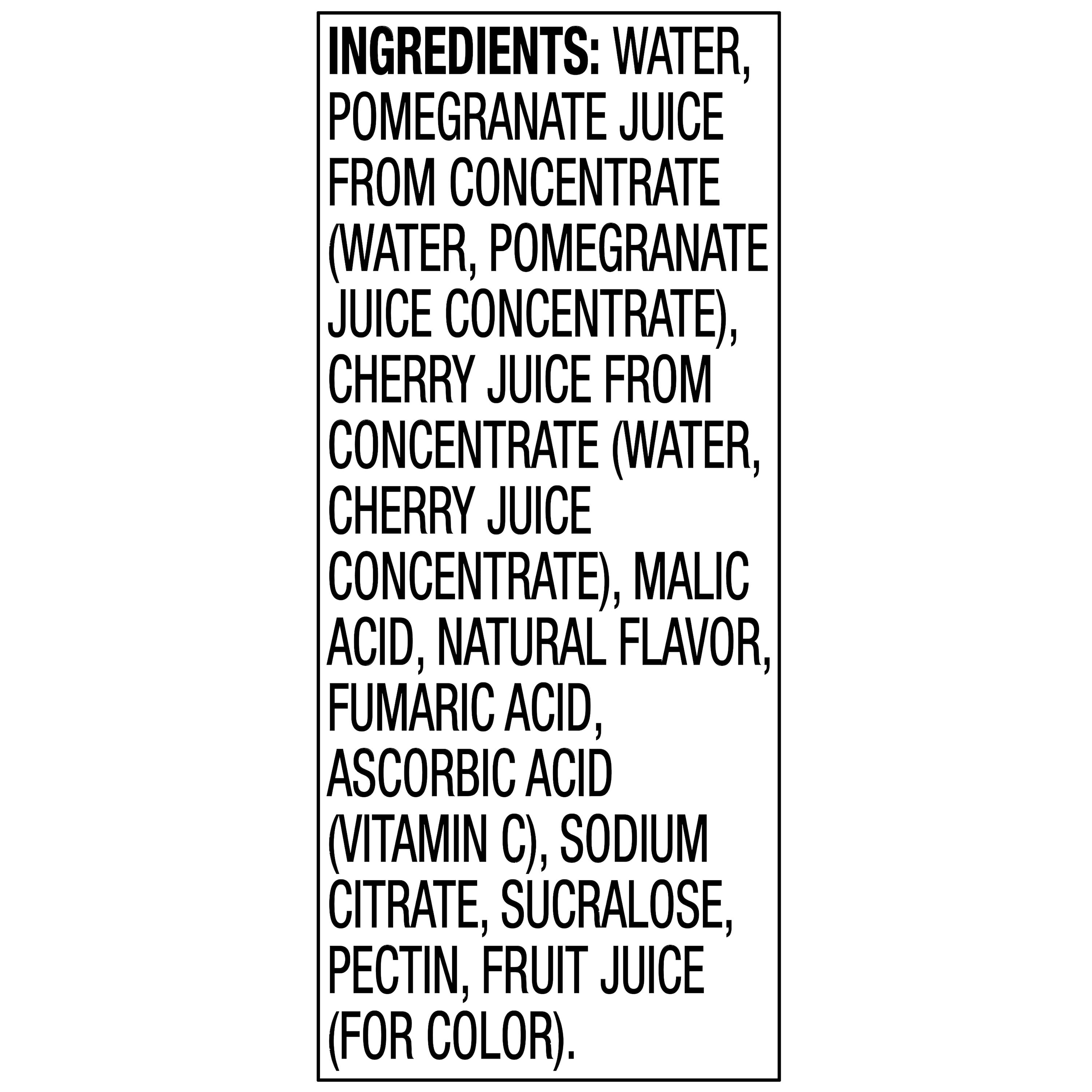 Great Value Zero Sugar Cherry Pomegranate Juice, 64 fl oz