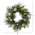 thumbnail image 2 of Nearly Natural Plastic Wreath, 26.00" (Assorted Colors), 2 of 3