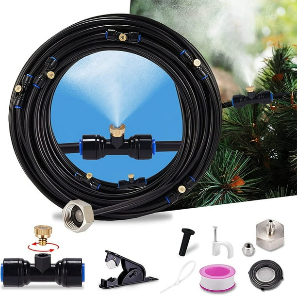 Misters for Outside Patio, Outdoor Water Misting Cooling System, 33FT