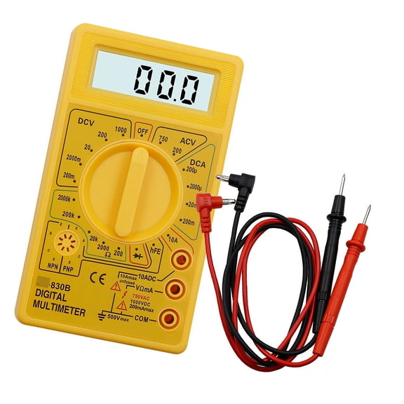 Digital Multimeter Auto Ranging Voltmeter Ohms Tester for Voltages Resistance Continuitys NCV Live