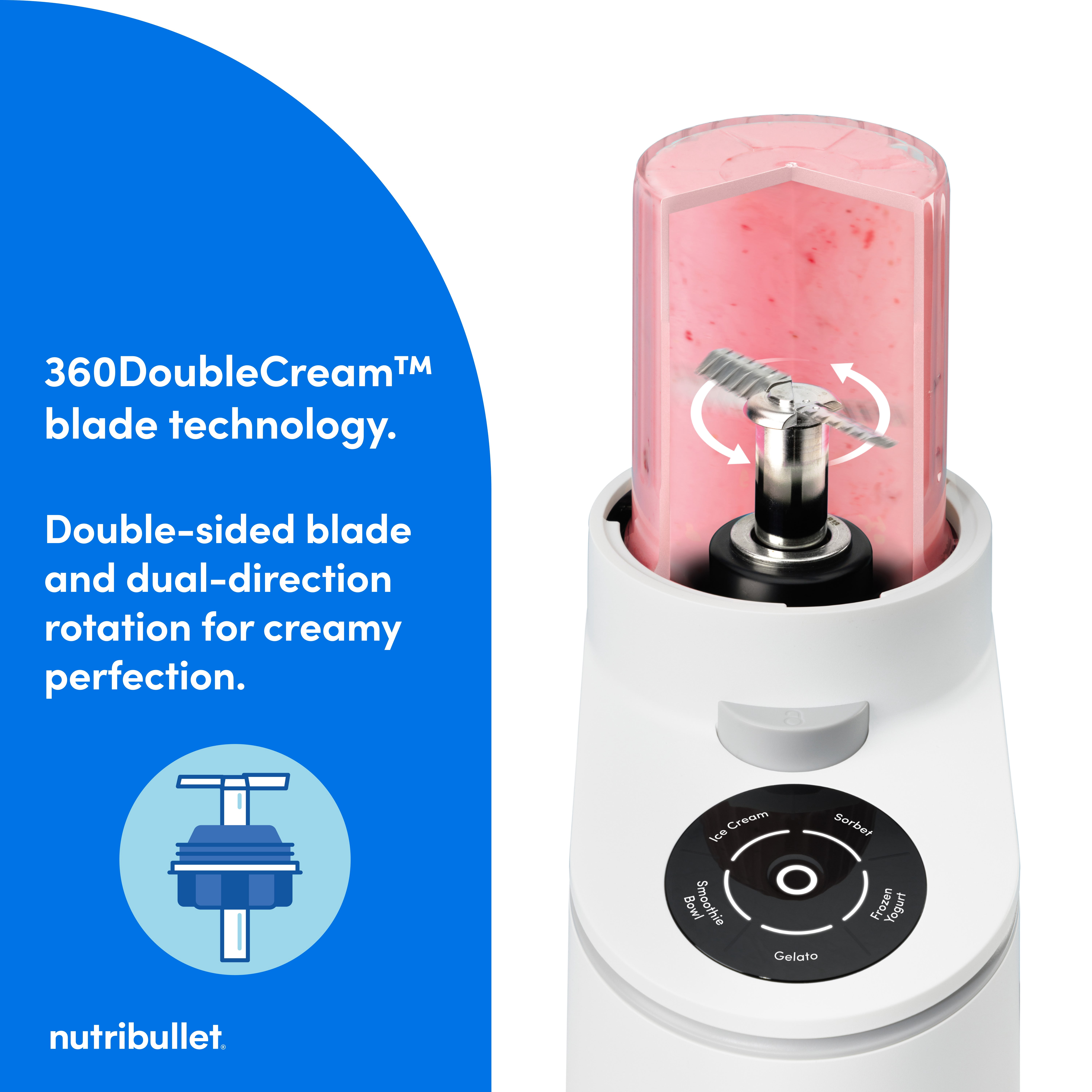 nutribullet Chill Ice Cream Maker Matte White