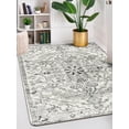 thumbnail image 3 of Wonnitar 5'x7' Bohemian Floral Medallion Area Rug,Oriental Distressed Bedroom Rug Country Vintage Faux Wool Indoor Throw Mat Non-Slip Washable Low-Pile Carpet for Bathroom Living Kitchen Laundry Room, 3 of 6