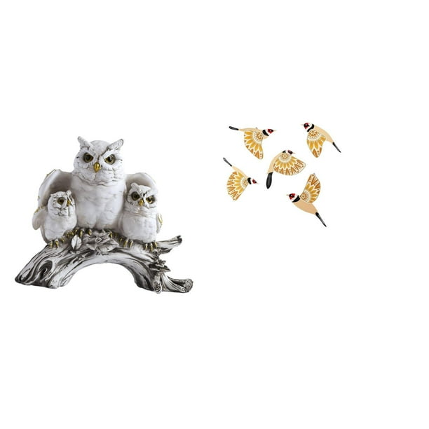 Escultura De Búho Moderna, Figura De Pájaro, Adorno De Mesa, Estatua Decorativa De Animal Para Sala De Estar, Oficina, Dormitorio, Armario, Colgante De Pared, Regalo De Inauguración De La Casa