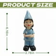 thumbnail image 5 of ICERUN Garden Gnomes,Resin Gnome Elf Nurse Garden Decor for Outside,Sun Resistant Dwarf Outdoor Statues,Style1, 5 of 7
