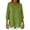 Green, variant on Boho Shirt for Women Cotton Linen Long Sleeve V Neck Tunic Top Side Split Hem Irregular Long Blouse