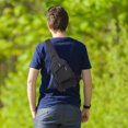 thumbnail image 4 of Sac de Poitrine Imperméable pour Hommes 8"x12 Pouces - Sac de Sport à Compartiments Multiples pour Cyclisme/course, Sangle Stabilisatrice Réglable & Poche RFID, 4 of 5