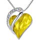 thumbnail image 1 of Collar con colgante de corazón de amor con cristales de piedra de nacimiento para regalos de joyería para mujeres Xemadio WRMH-204-4, 1 of 6