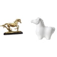 thumbnail image 1 of Escultura de , figura de caballo, estatua, obra de arte, adorno decorativo coleccionable de animales para escritorio, mesa, sala de estar, of, 1 of 8