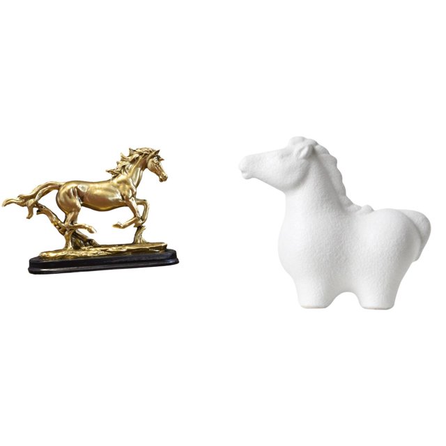 Escultura de , figura de caballo, estatua, obra de arte, adorno decorativo coleccionable de animales para escritorio, mesa, sala de estar, of