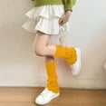 thumbnail image 2 of LckLvx Girls Leg Warmer Basic Solid Color Knit Soft Dailywear over Knee Socks Leg Warmers Dance 5-16 Years, 2 of 7