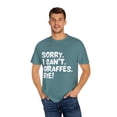thumbnail image 4 of Novelty Biologist Wildlife Park Attendant Upcoming Enthusiast Hilarious Animals Giraffes Lover Giraffidae Pun Unisex Garment-Dyed T-shirt, 4 of 4