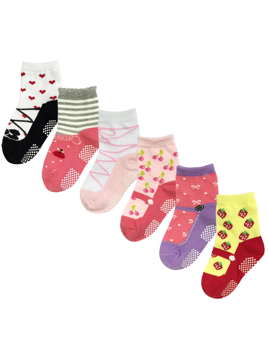 ZOO SOCKS Toddler Socks with Grip for Baby Boys & Girls Anti Slip Non Skid Zoo Animal Socks