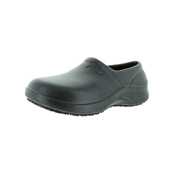 Fila GALVANIZED SR Womens Black Slip Resistant Slip On Shoes