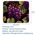 thumbnail image 5 of Grape Printed Square Desk Pad Mouse Pad Desk Mat Non-Slip Rubber Bottom – 8.3x9.8 Inch – Suitable for Office and Gaming, 5 of 6