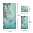 thumbnail image 3 of 3 Piece Bath Towels Set Bath Towel, Hand Towel and Face Towel for Bathroom, Gym, Hotel Flowers and Butterflies Flying, 3 of 8
