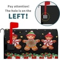 thumbnail image 2 of Christmas Gingerbread Man Black Mailbox Covers Magnetic Standard Size 18" X 21",Peppermint Candy Holly Berry Mailbox Wraps Post Letter Winter Box Cover for Holiday Garden Yard Decor, 2 of 6