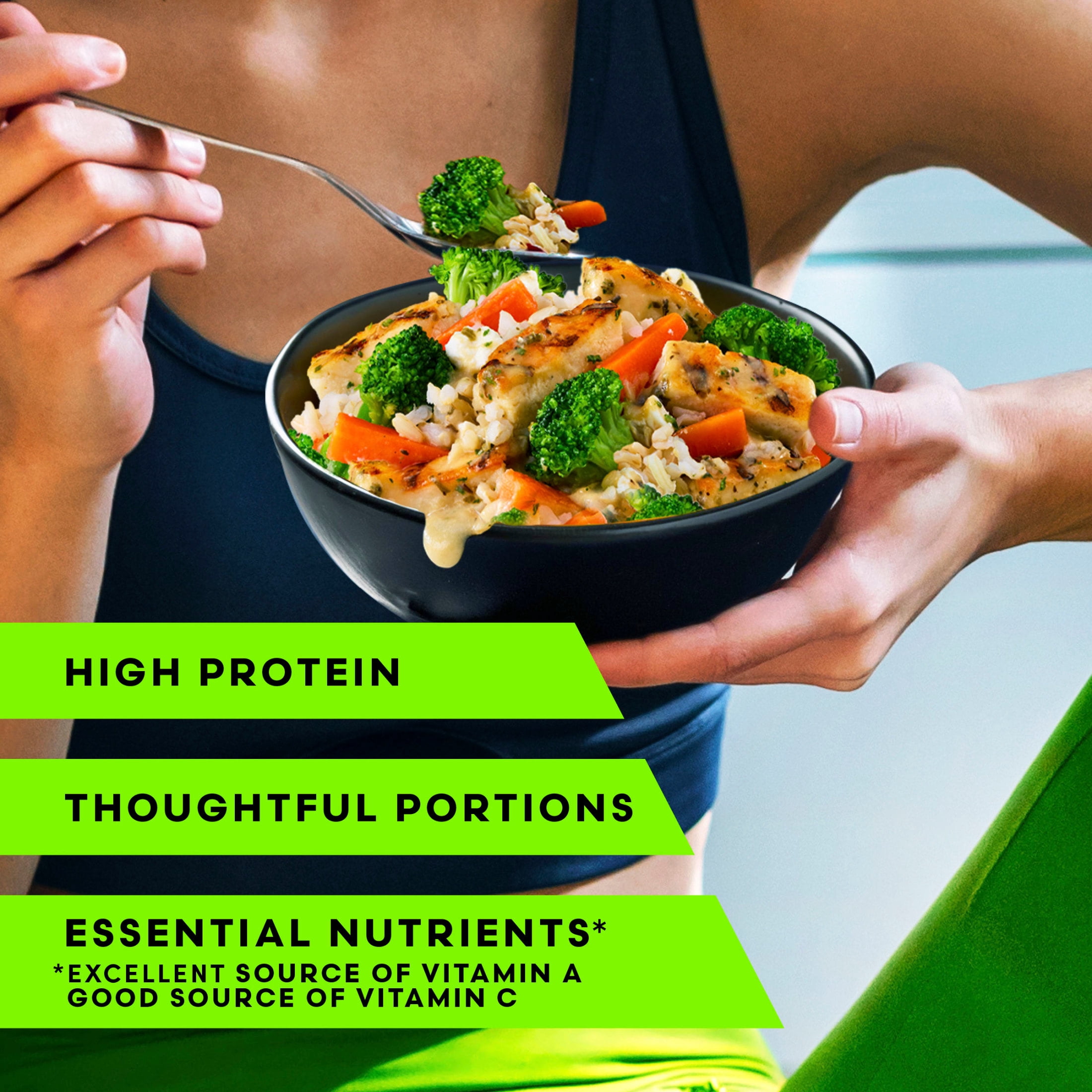 Vital Pursuit Garlic Herb Chicken Rice Bowl, High Protein GLP-1 Friendly Frozen Meal, 22g Protein, 9.5 oz (Frozen)