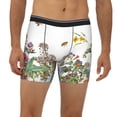 thumbnail image 2 of Rateoe Herbs and Wildflowers Print Men’s Underwear Boxer Briefs Soft Comfortable Underwear Boxer Briefs, Long Leg Briefs,Anti-chafing Boxer Briefs, 2 of 7