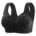 thumbnail image 2 of fheaev Front Closure Bras For Women Plus Size Full Coverage No Underwire Comfort Wireless Snap Closing Convenient Everyday Bra Front Button Bras Older Women Front Buckle Corset Bra, 2 of 7