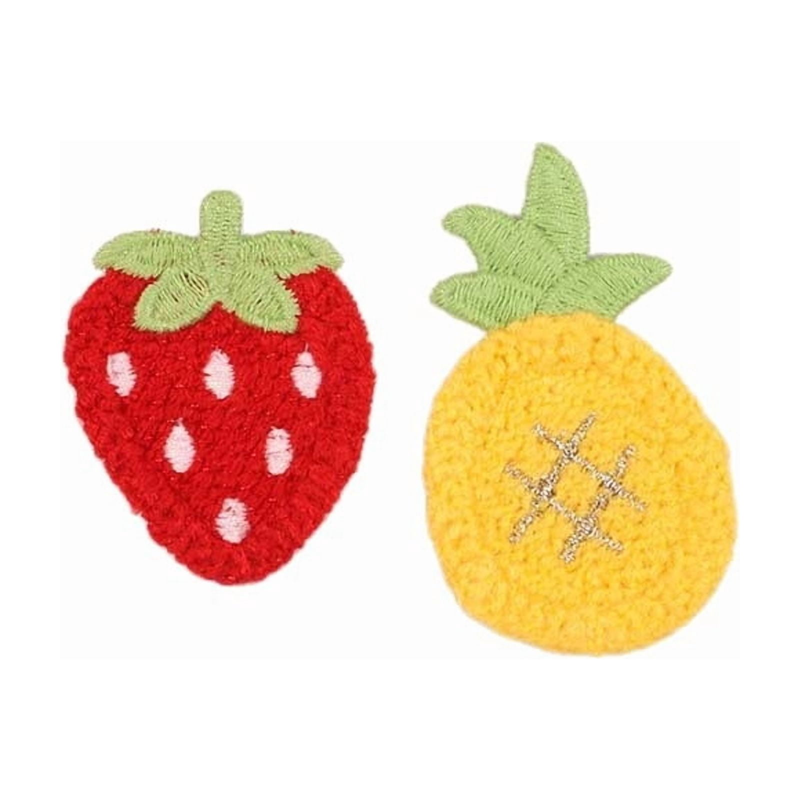 10pcs clothing ledger, hair accessories, handmade decorative accessories patch, fresh fruit series embroidery patch