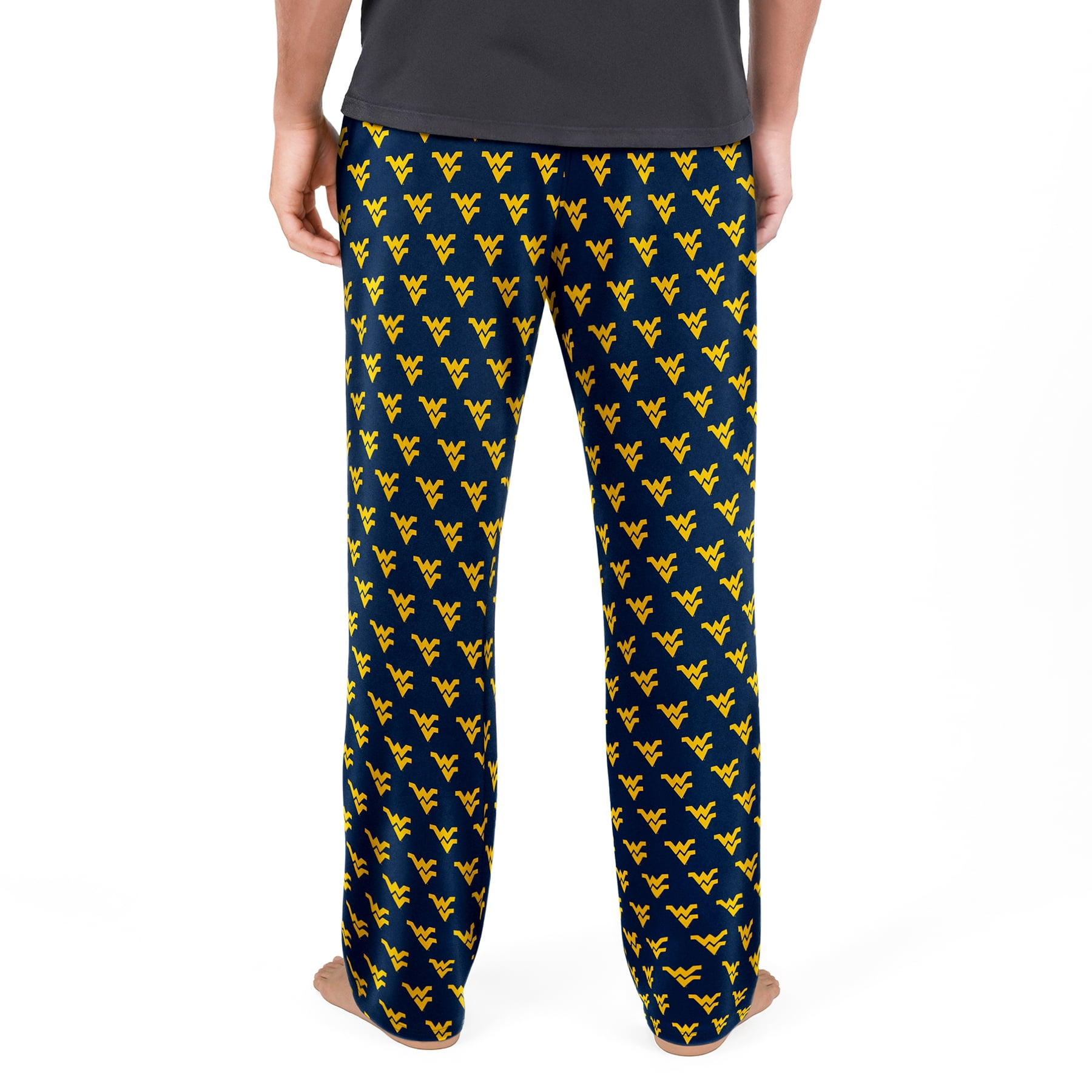 NCAA Mens West Virginia Mountaineers All Over Print Pajama Pants
