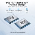 thumbnail image 5 of Tab E3 Max 14 inch Tablet Android 15 Gaming Tablet 13500mAh Large Battery MTK G100 Octa-Core 32GB RAM+256GB ROM (2TB TF), 2.1K (2160 * 1440) Display 16MP+2MP+8MP 4G LTE/5G WLAN/GPS/GMS, 5 of 8
