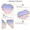 thumbnail image 3 of Lentes de sol ANDWOOD para mujer con forma de corazón y brillantes de moda, 3 of 5