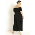 thumbnail image 3 of ELOQUII Women's Plus Size Off The Shoulder Maxi Dress, 3 of 6