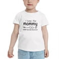 thumbnail image 2 of Happy 1st Mother Day Gift I Love You Mommy Funny Toddler T Shirts for Boys Girls (White, 3T), 2 of 5