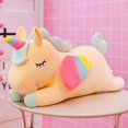 thumbnail image 3 of Peluche de unicornio gigante para niños y niñas, muñeco suave de 25-100cm, 4 colores, almohada, regalo de cumpleaños, 3 of 5