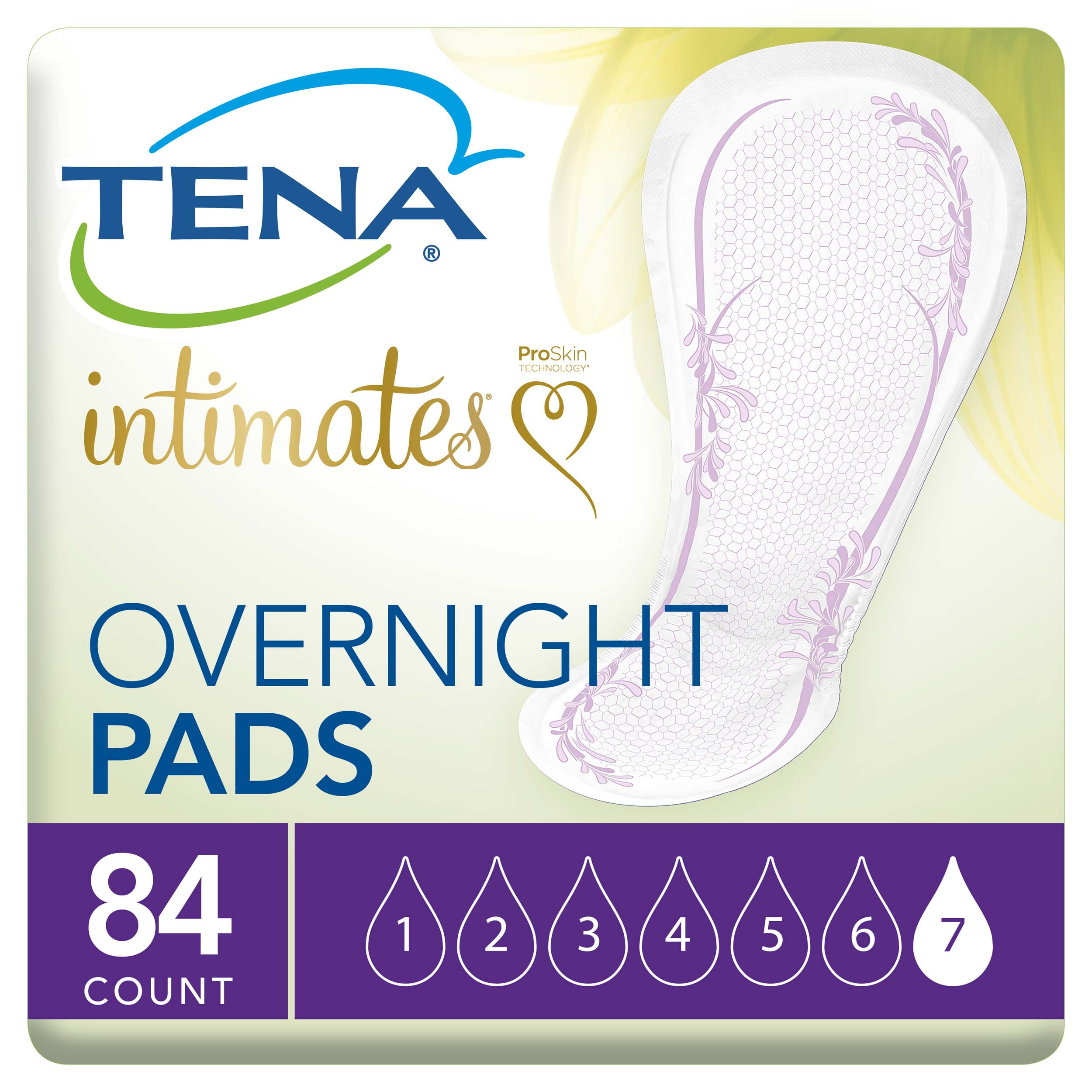 Tena Intimates Incontinence Pads, Overnight Absorbency, 84 Count